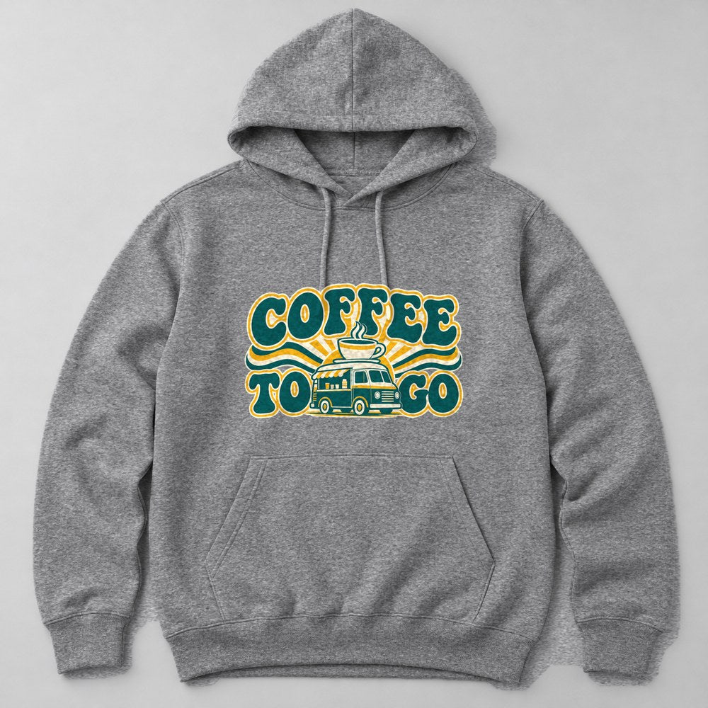 Coffee to Go Hoodie in Heather Grey