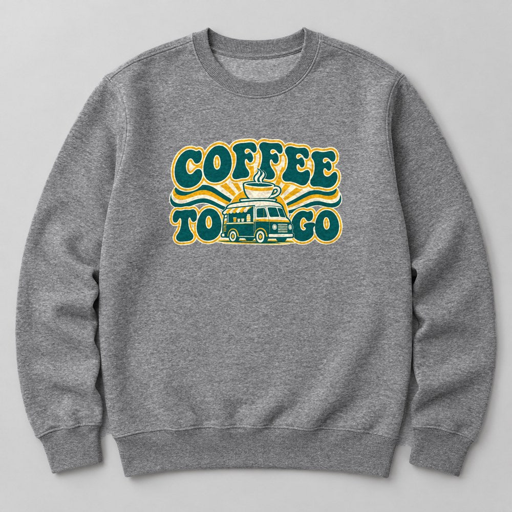 Coffee to Go Sweatshirt in Heather Grey