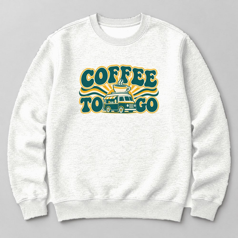 Coffee to Go Sweatshirt in White