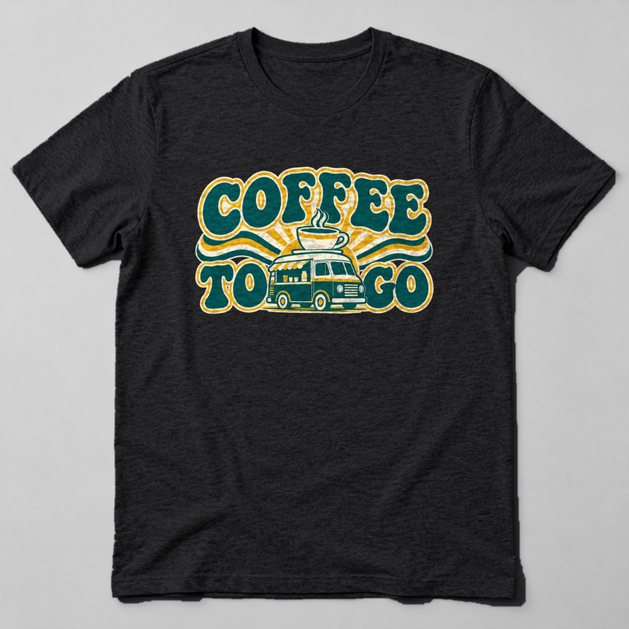 Coffee to Go T-Shirt in Black
