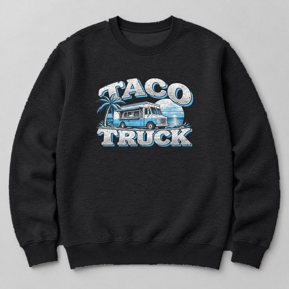 Taco Truck Sweatshirt in Black