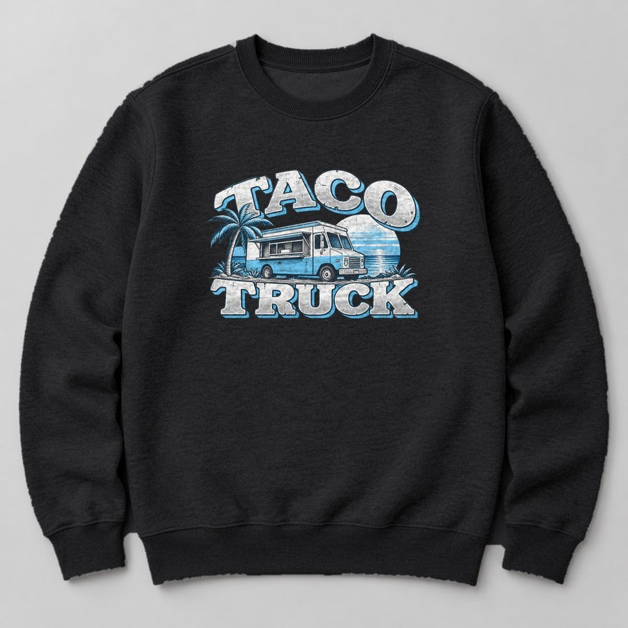 Taco Truck Sweatshirt in Black