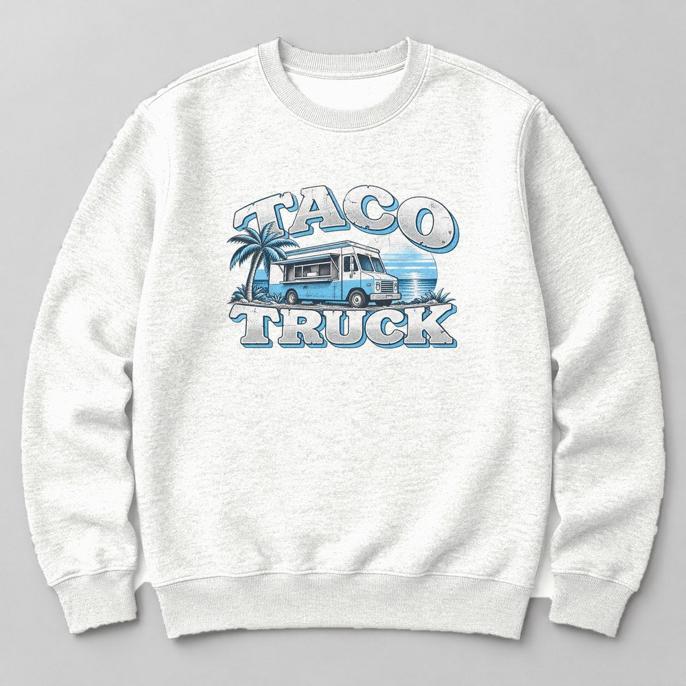 Taco Truck Sweatshirt in White