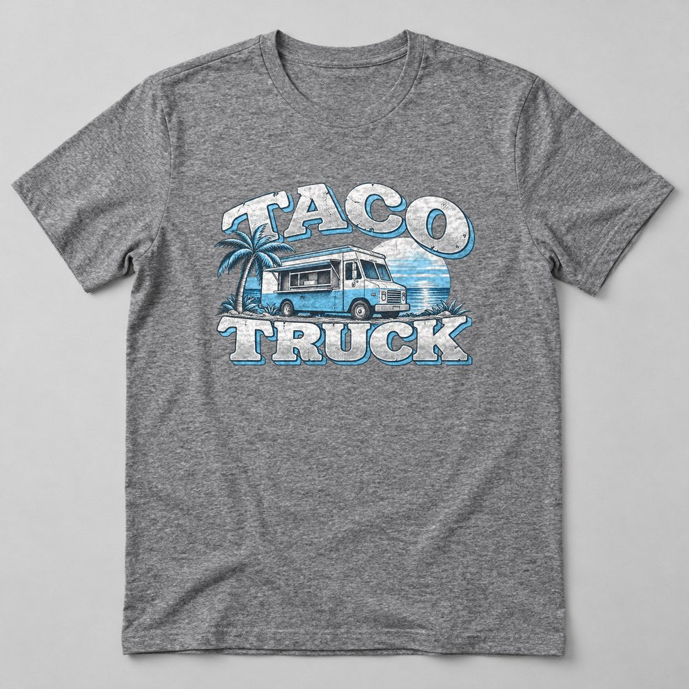 Taco Truck T-Shirt in Heather Grey