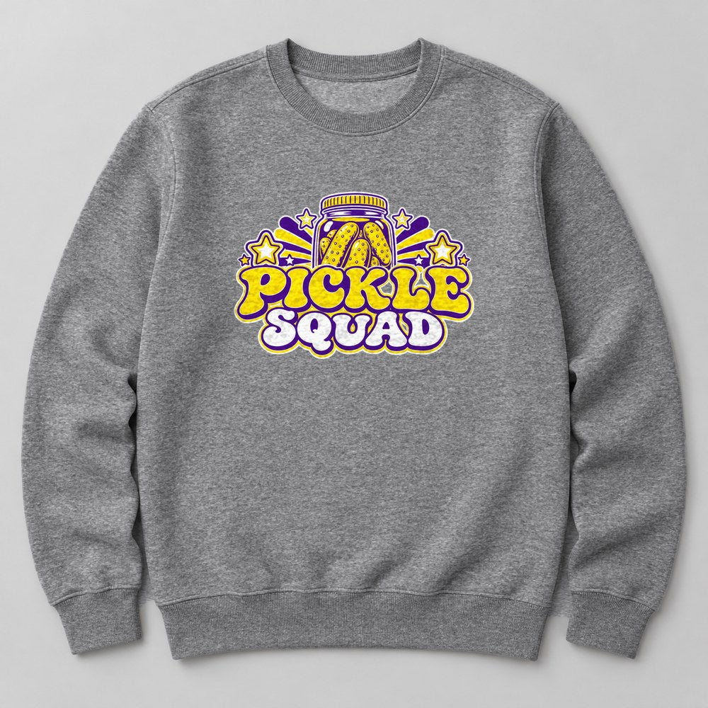 Pickle Squad Sweatshirt in Heather Grey