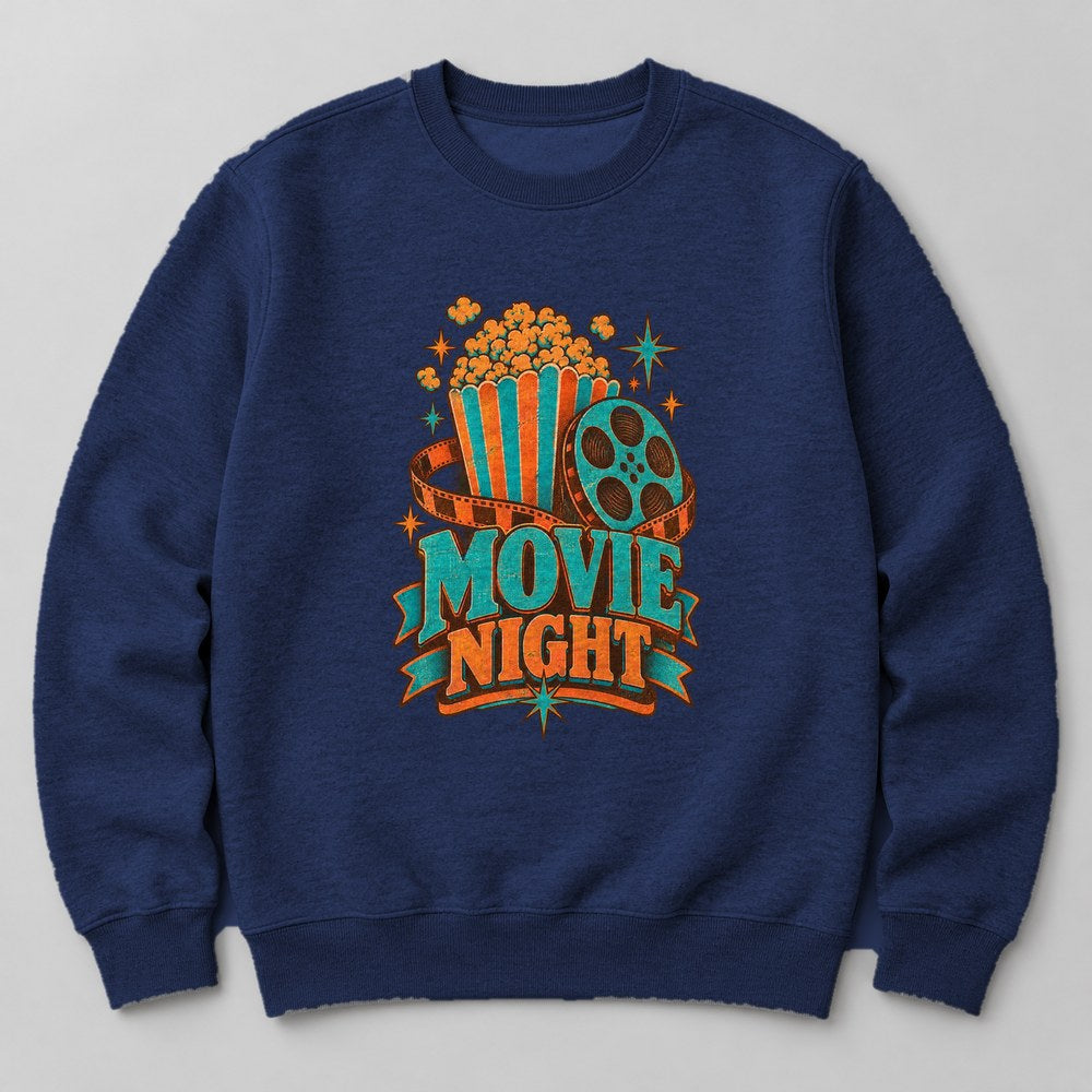 Movie Night Sweatshirt in Navy