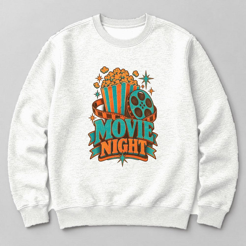 Movie Night Sweatshirt in White