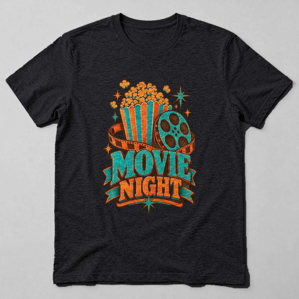 Movie Night T-Shirt in Black