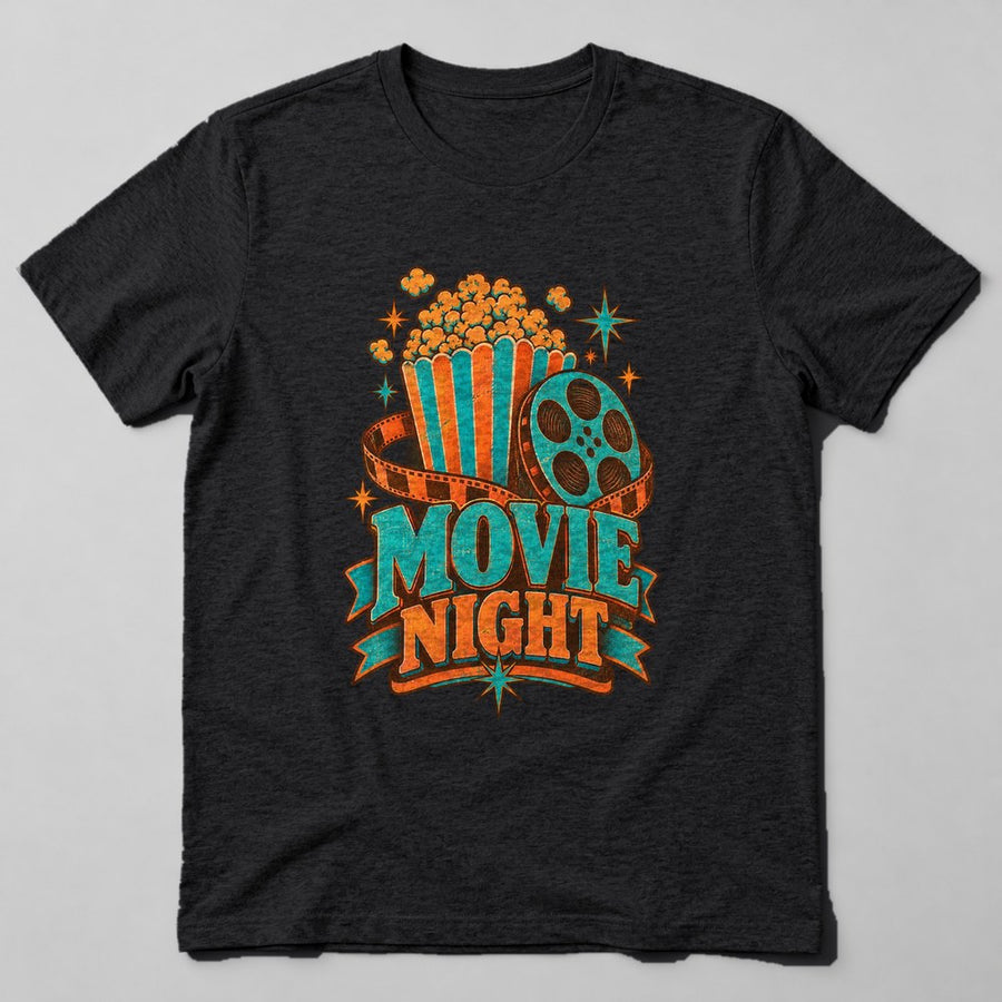 Movie Night T-Shirt in Black