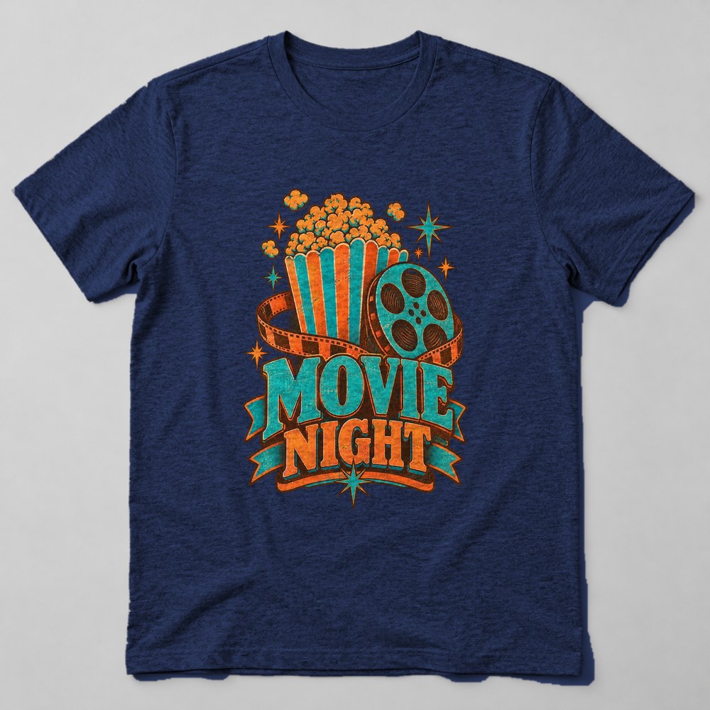 Movie Night T-Shirt in Navy