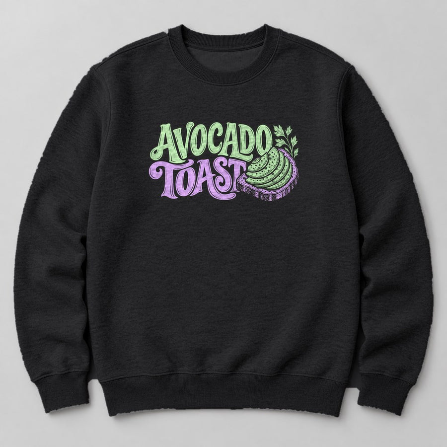 Avocado Toast Sweatshirt in Black