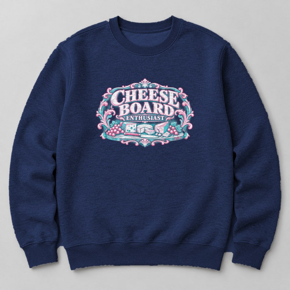 Cheese Board Enthusiast Sweatshirt in Navy