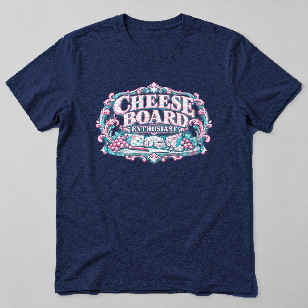 Cheese Board Enthusiast T-Shirt in Navy