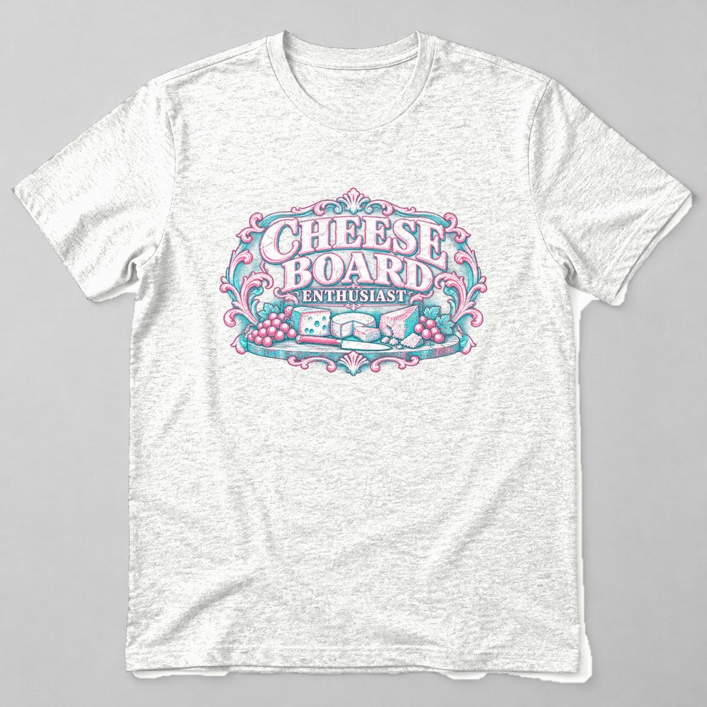 Cheese Board Enthusiast T-Shirt in White