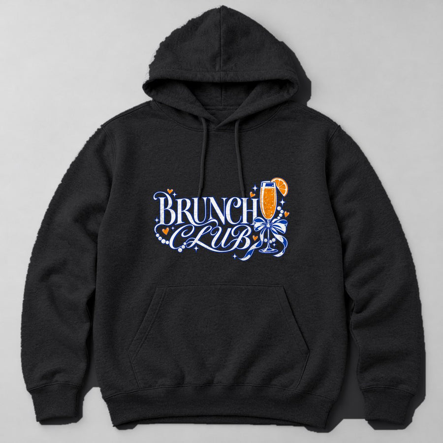 Brunch Club Hoodie in Black