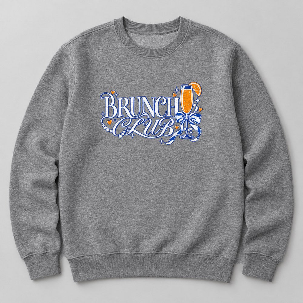 Brunch Club Sweatshirt in Heather Grey
