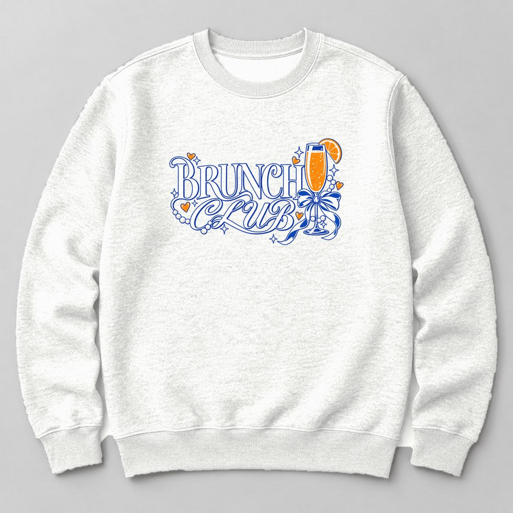 Brunch Club Sweatshirt in White