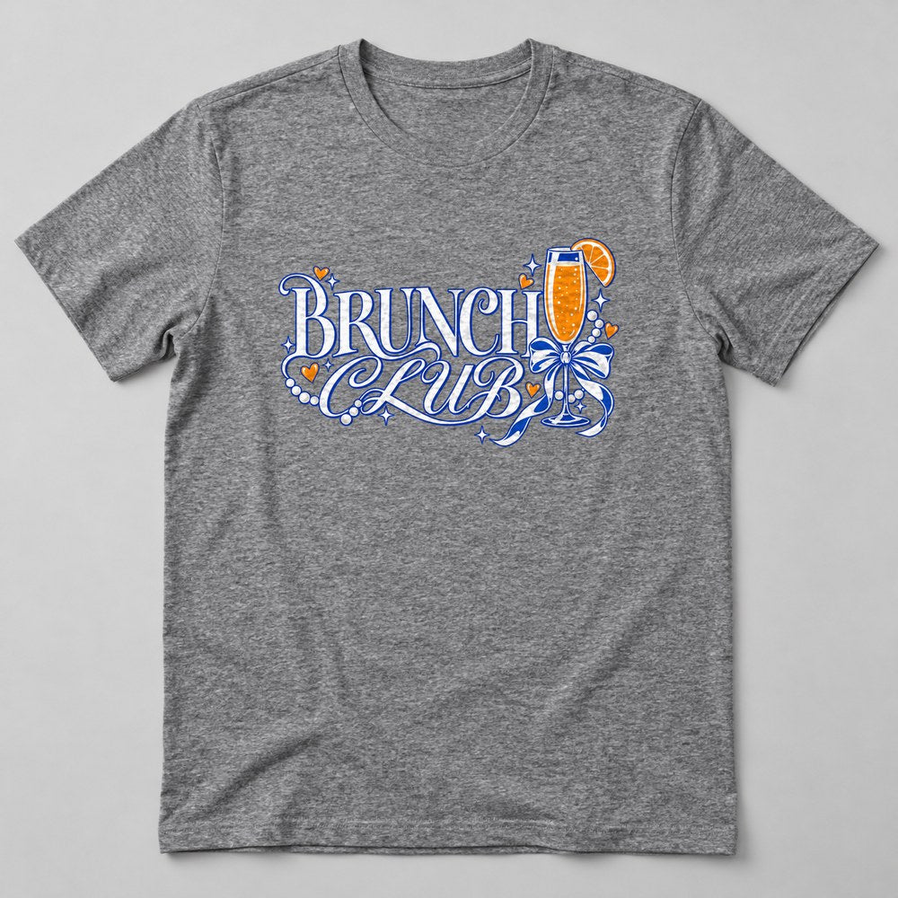Brunch Club T-Shirt in Heather Grey