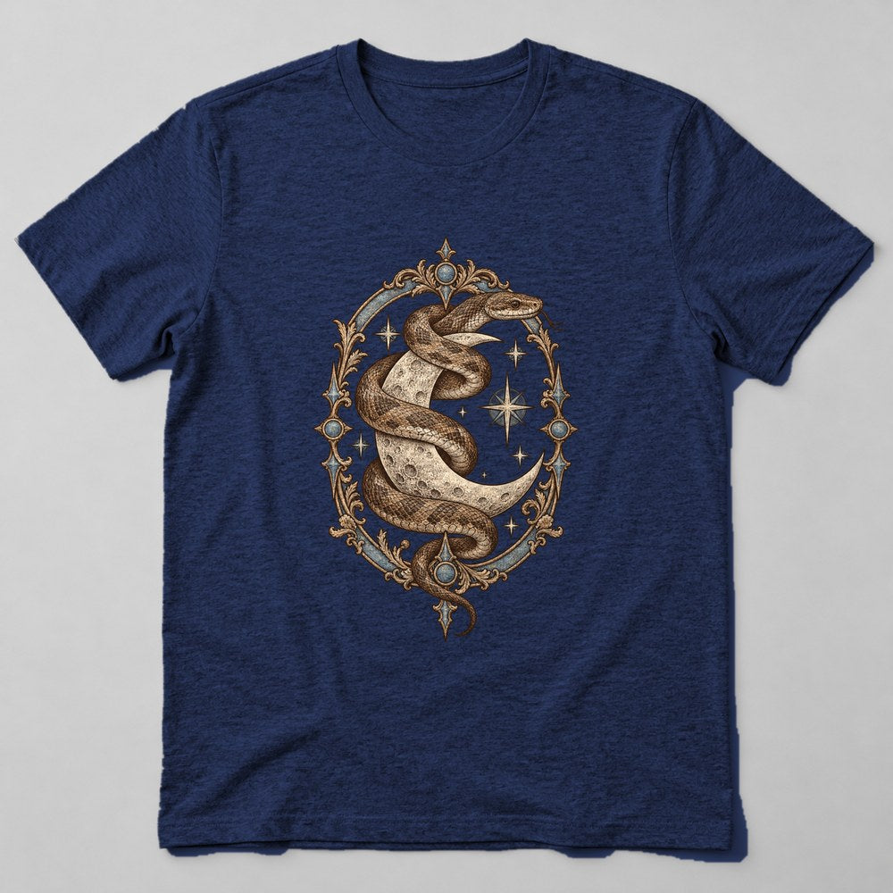 Snake Moon T-Shirt in Navy
