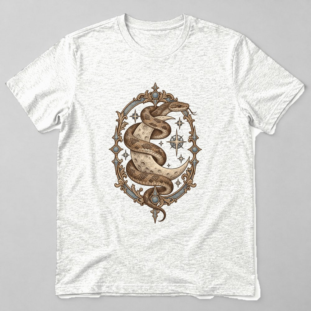 Snake Moon T-Shirt in White