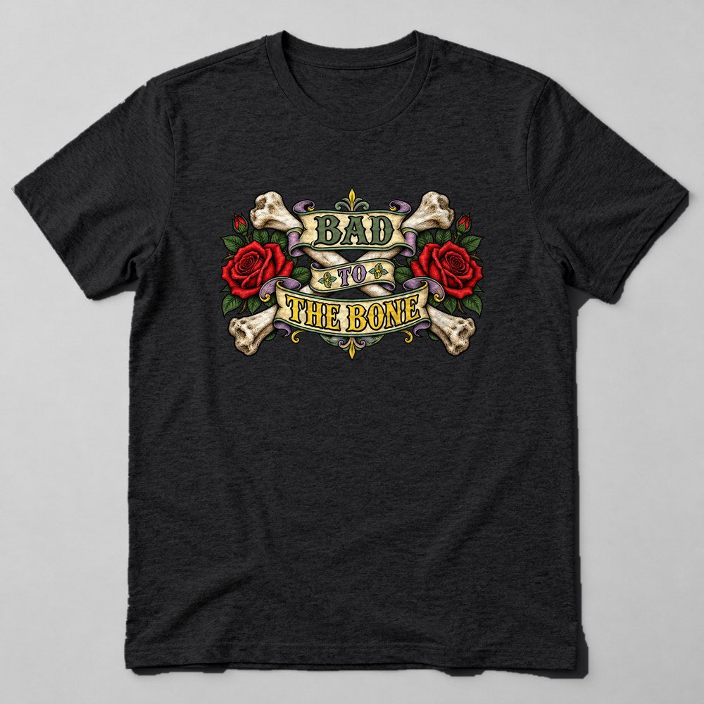 Bad to the Bone T-Shirt in Black