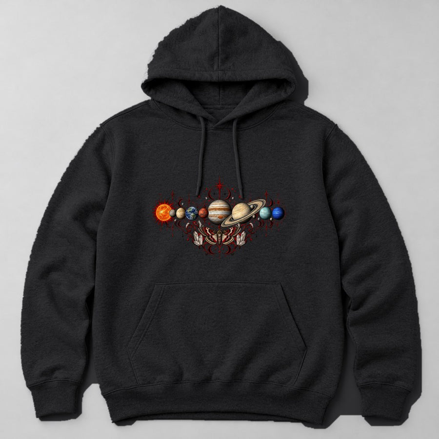 Planets Hoodie in Black