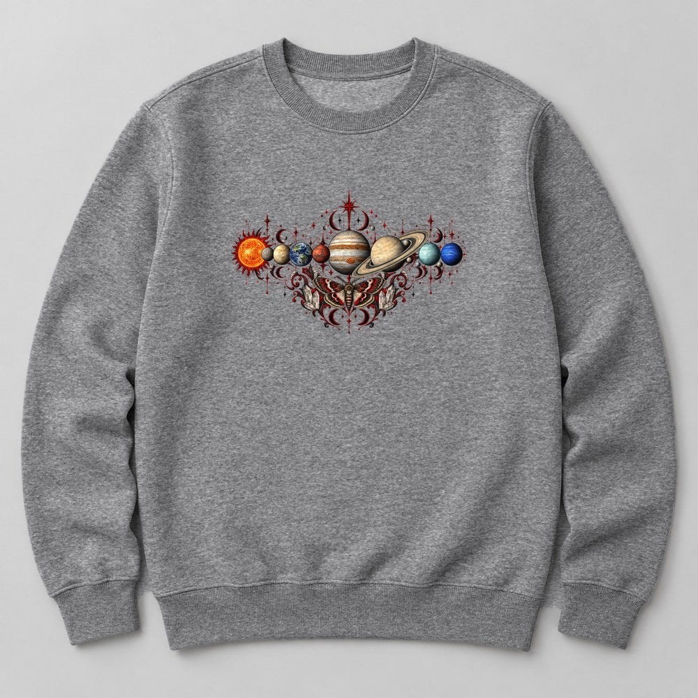 Planets Sweatshirt in Heather Grey