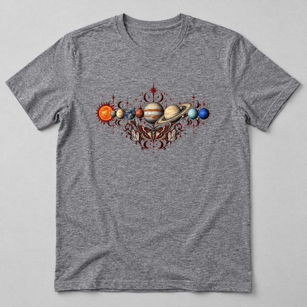 Planets T-Shirt in Heather Grey
