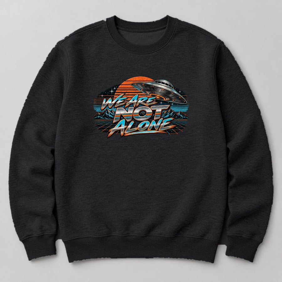 We Are Not Alone Sweatshirt in Black