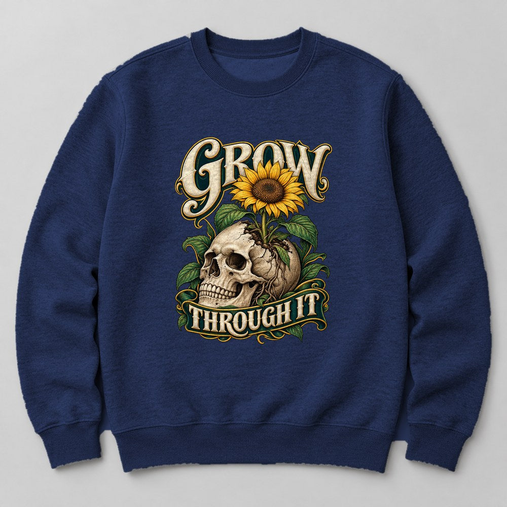 Grow Through It Sweatshirt in Navy