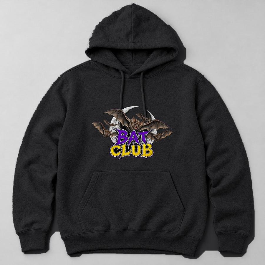Bat Club Hoodie in Black