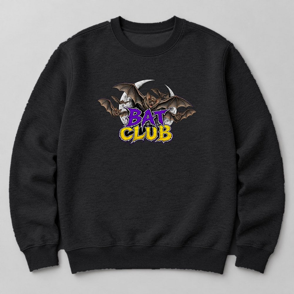 Bat Club Sweatshirt in Black