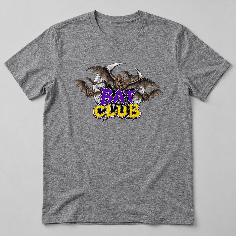 Bat Club T-Shirt in Heather Grey