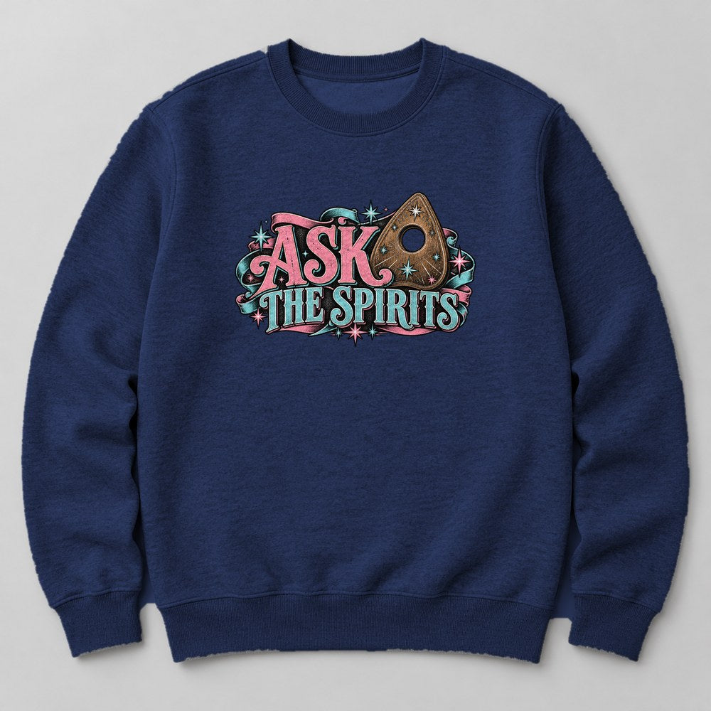 Ask the Spirits Sweatshirt in Navy