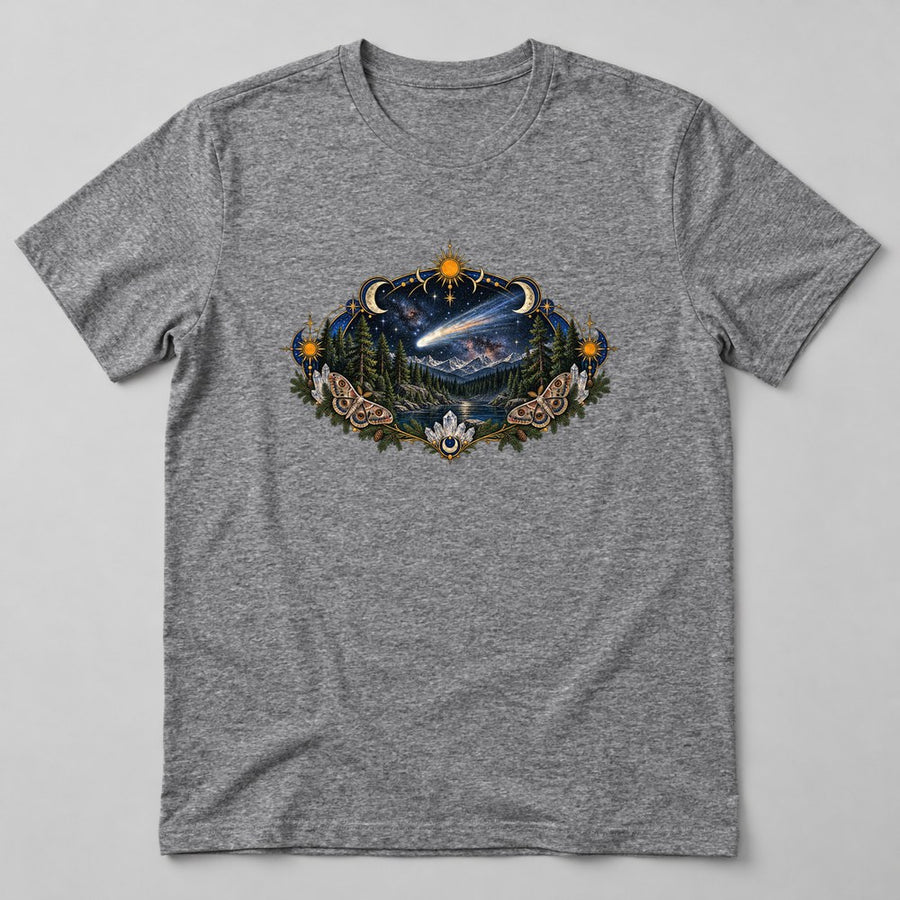 Comet Night T-Shirt in Heather Grey