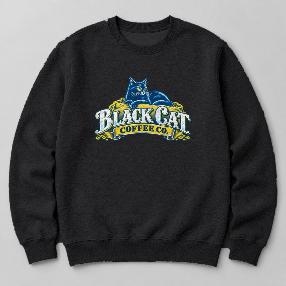 Black Cat Coffee Co. Sweatshirt in Black