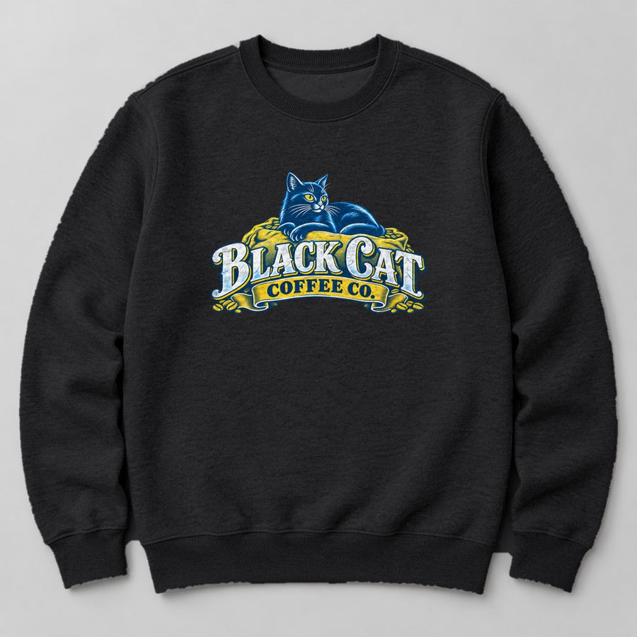 Black Cat Coffee Co. Sweatshirt in Black