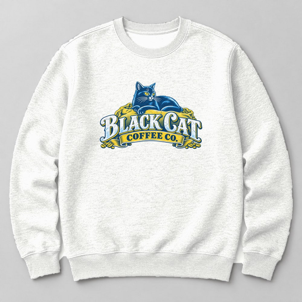 Black Cat Coffee Co. Sweatshirt in White