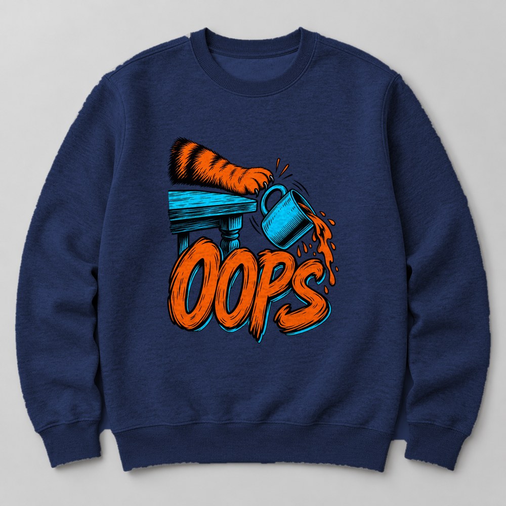 Oops Sweatshirt in Navy