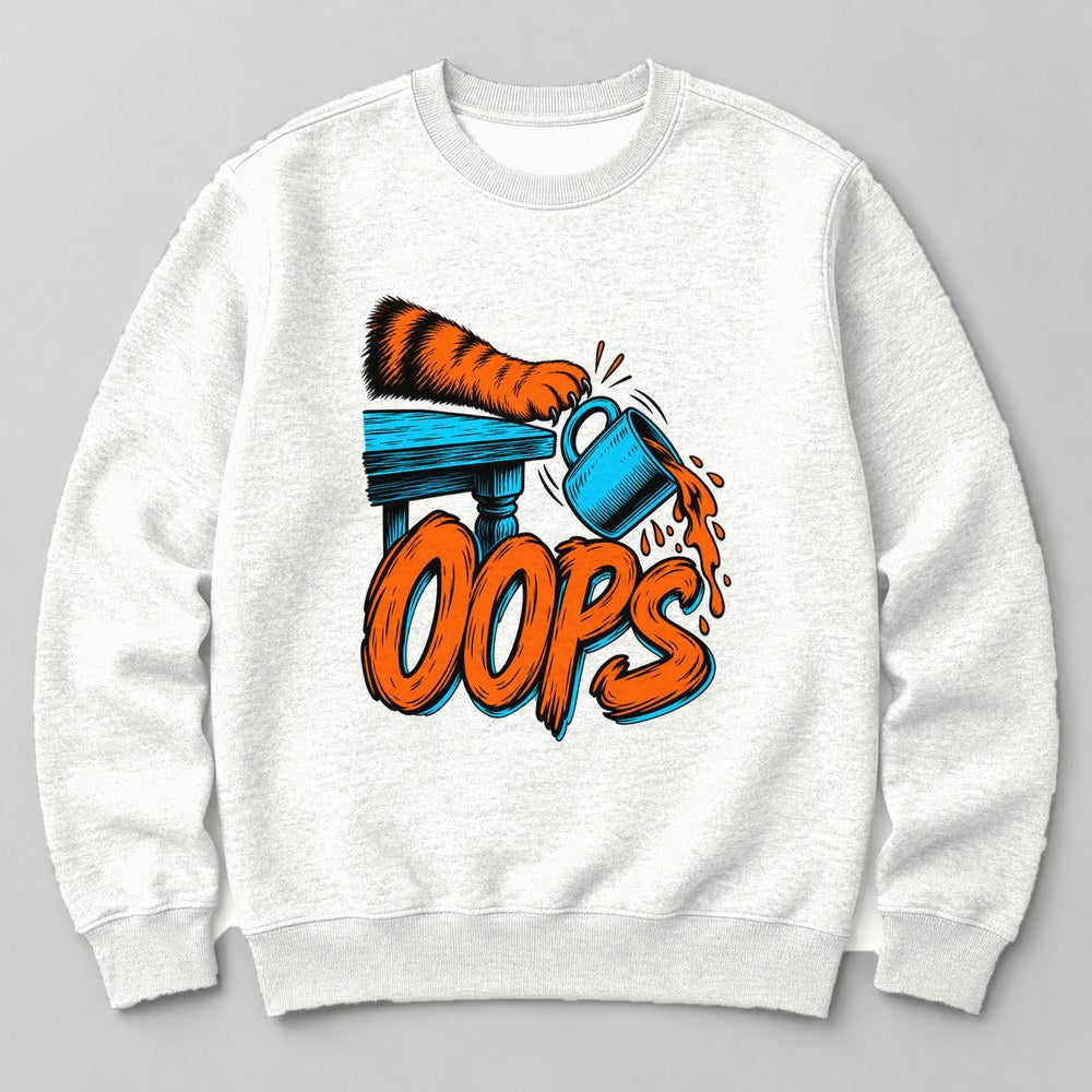 Oops Sweatshirt in White