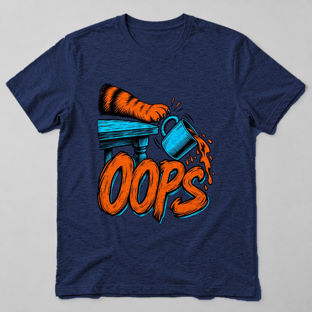Oops T-Shirt in Navy