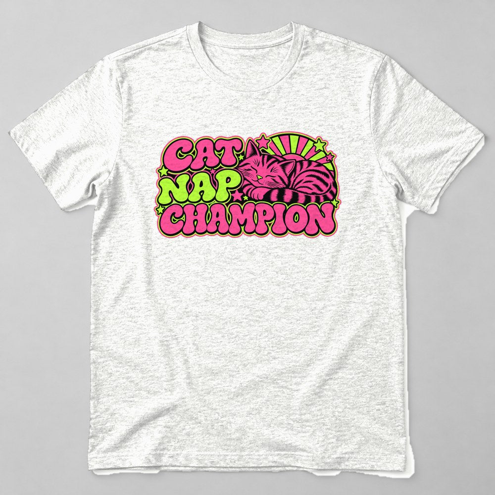 Cat Nap Champion T-Shirt in White