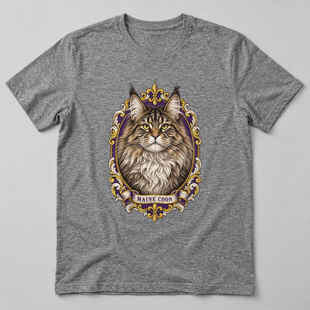 Maine Coon T-Shirt in Heather Grey