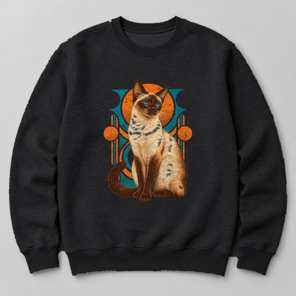 Siamese Sweatshirt in Black