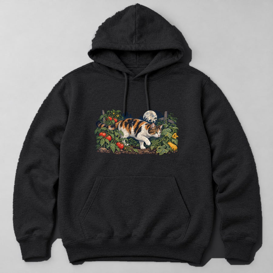 Calico Garden Hoodie in Black