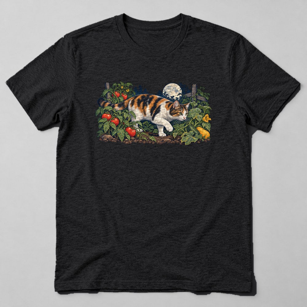Calico Garden T-Shirt in Black