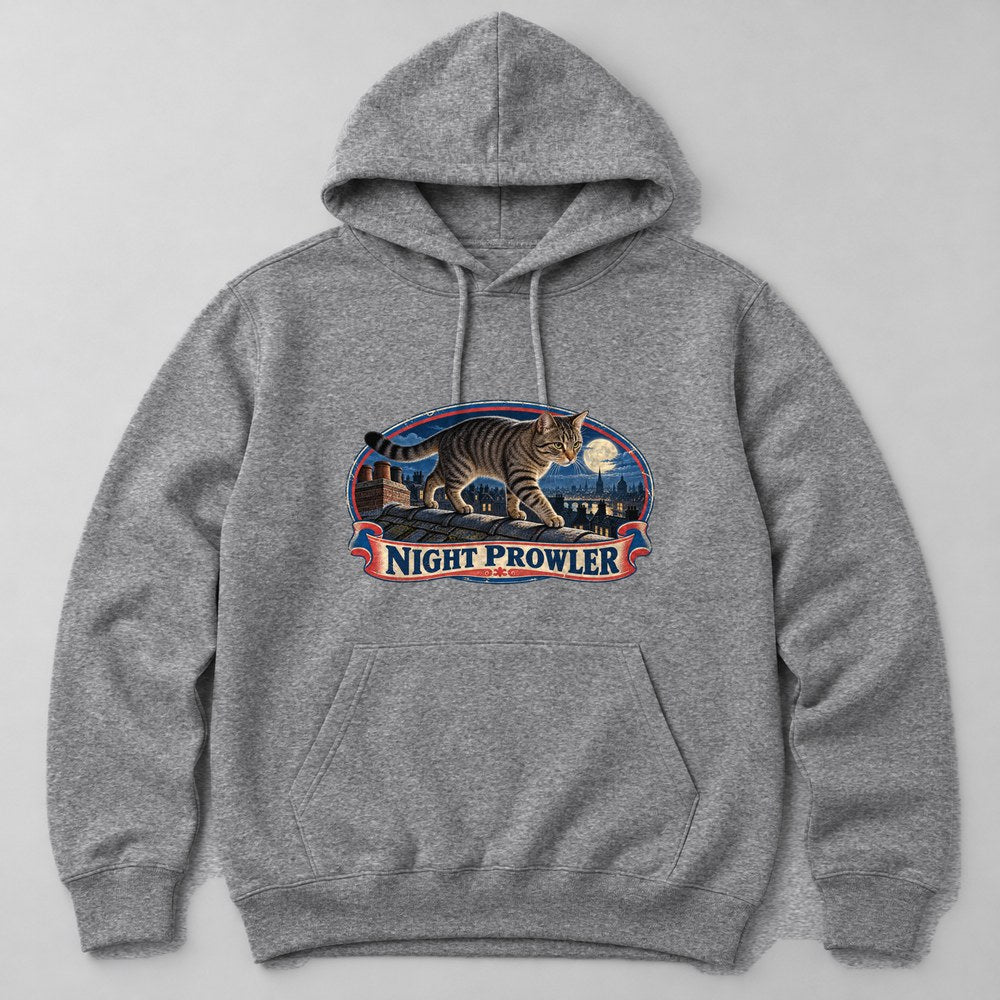 Night Prowler Hoodie in Heather Grey