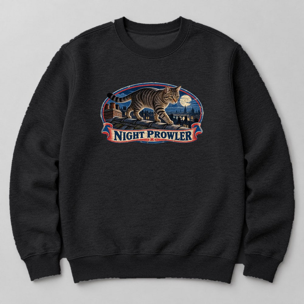 Night Prowler Sweatshirt in Black