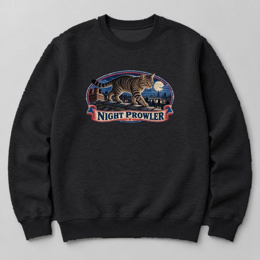 Night Prowler Sweatshirt in Black
