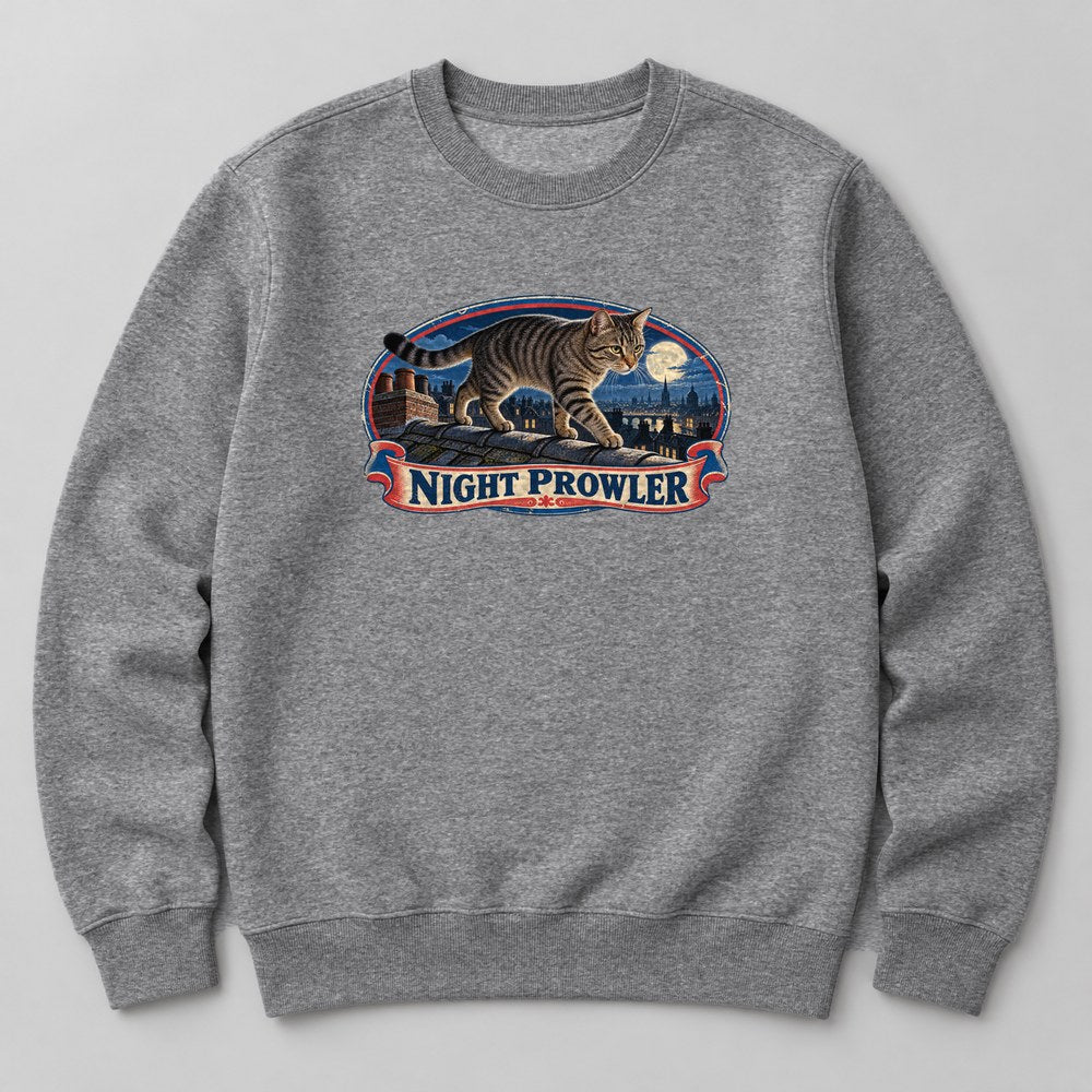Night Prowler Sweatshirt in Heather Grey
